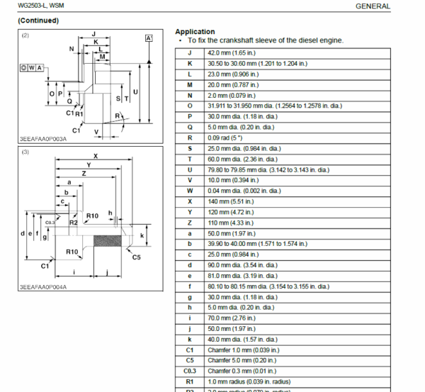 Still WSM WG2503-L Kubota LPG Engine Workshop Repair Manual