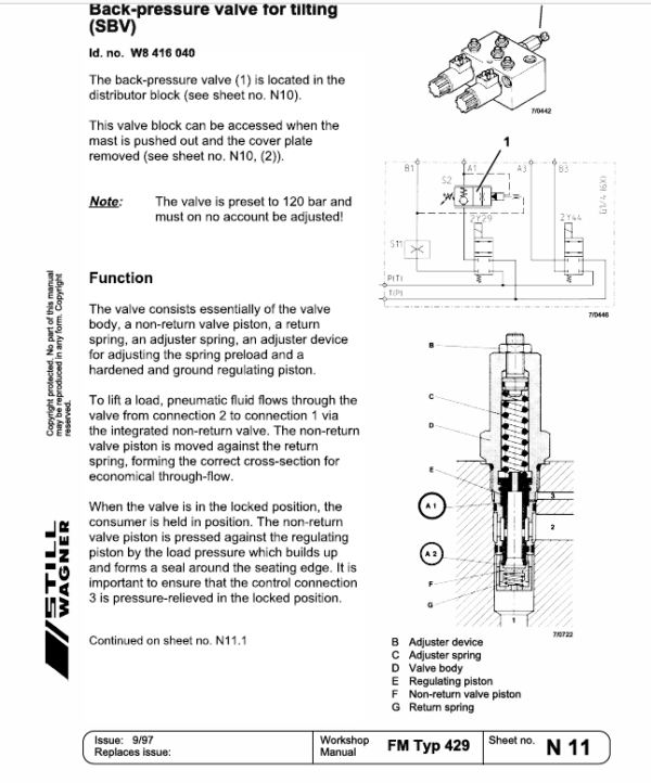 Still FM Type 429 and Type 447 Reach Truck Workshop Repair Manual