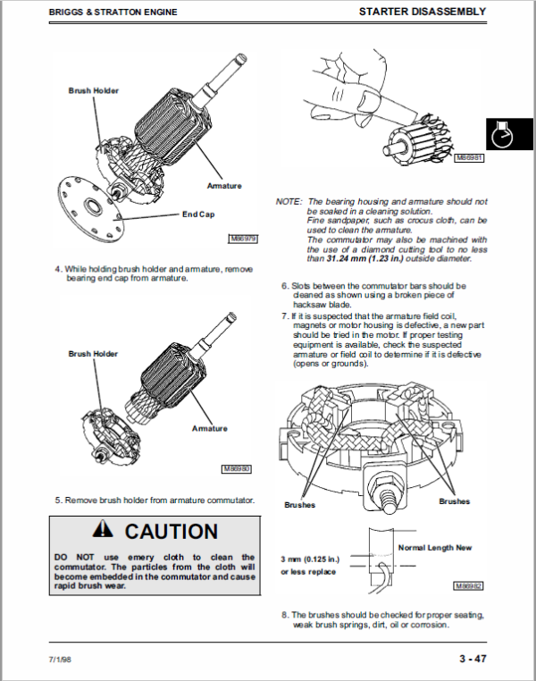 John Deere Sabre Garden Tractors 2048HV, 2254HV & 2554HV Service Manual