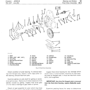 John Deere 350, 350B Crawler Tractor Loaders Service Manual TM-1032