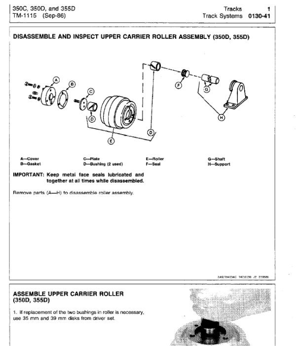 John Deere 350C, 350D, 355D Crawler Tractor Loaders Service Manual