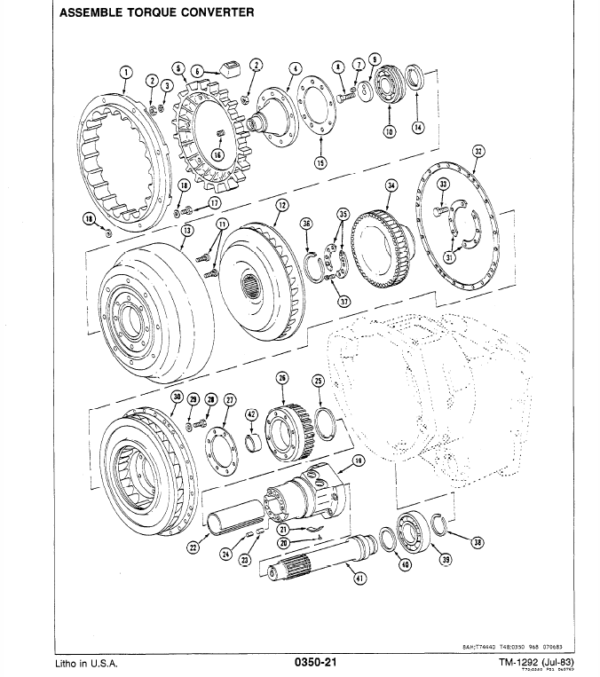 John Deere 550A, 555A Crawler Bulldozer Loader Service Manual