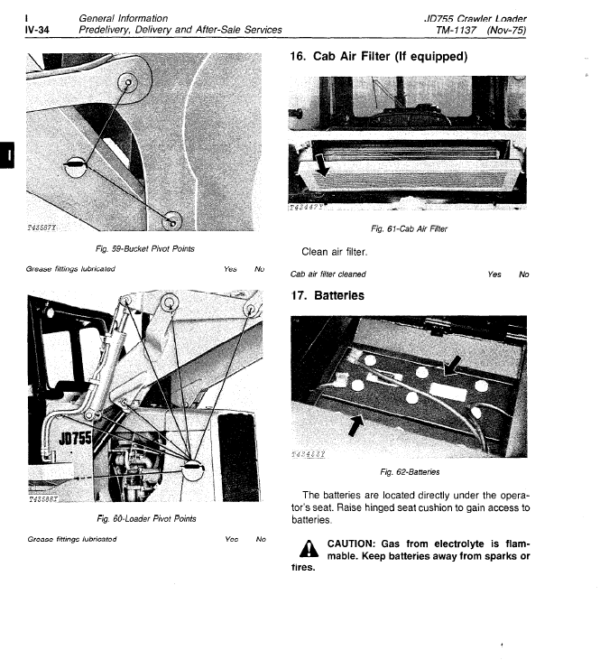 John Deere 755 Crawler Loader Service Manual TM-1137