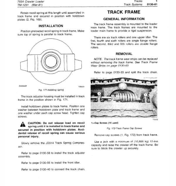 John Deere 755A Crawler Loader Service Manual TM-1231