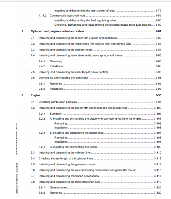 Liebherr Diesel Engines D934 A6 D936 A6 Service Manual