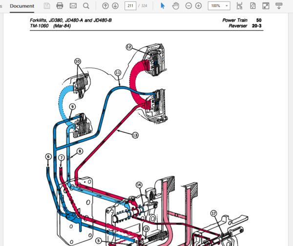 John Deere 380, 480A, 480B Forklift Service Manual TM-1060