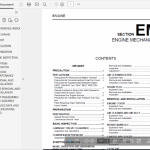 Nissan Duke F15 2011-2017 Repair Manual