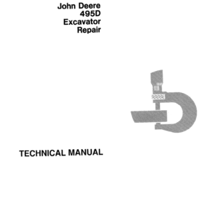 John Deere 495D Excavator Service Manual