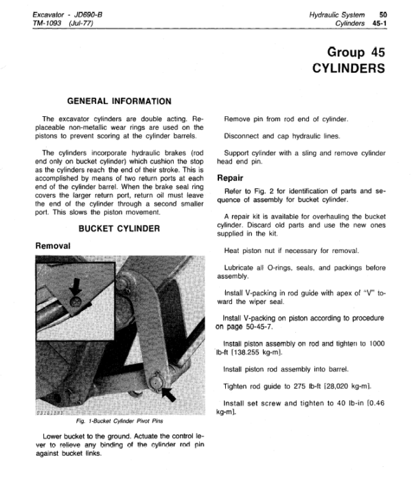 John Deere 690B Excavator Service Manual TM-1093