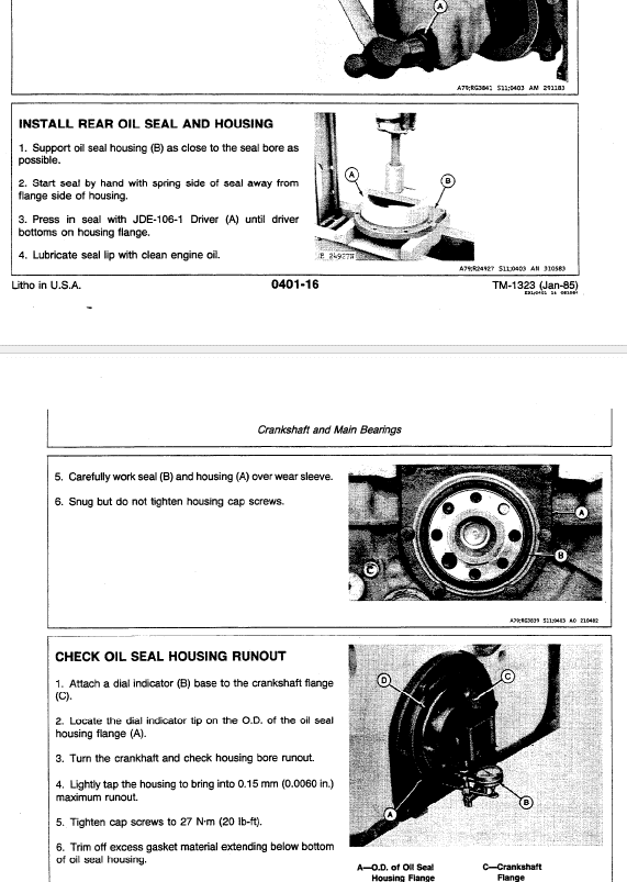 John Deere 690C, 693C Excavator Service Manual