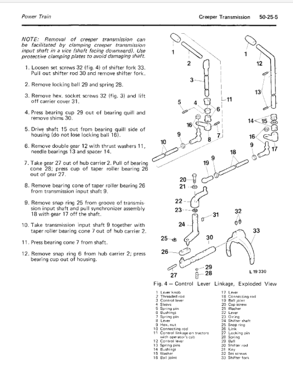 John Deere 840, 940, 1040, 1140 Tractors Service Manual TM-4353