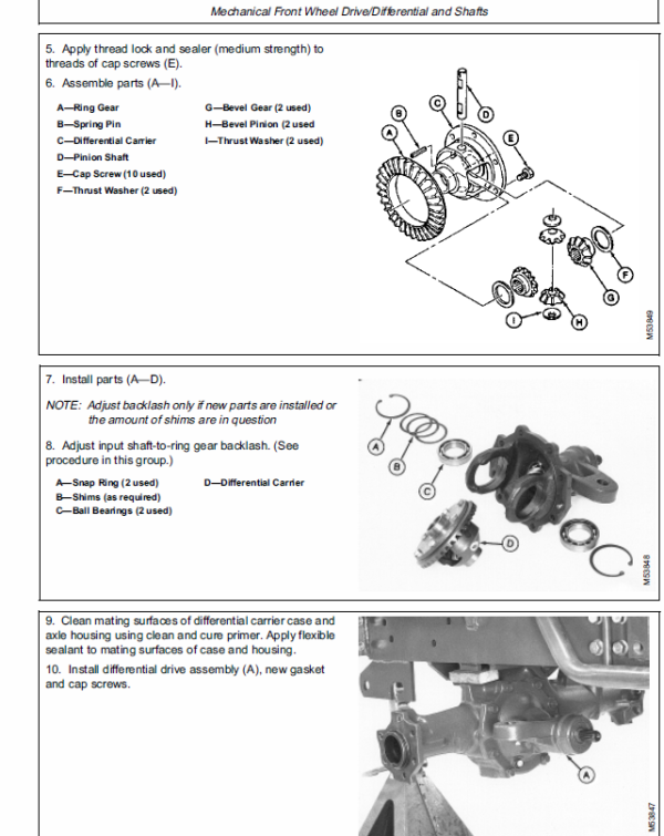 John Deere 670, 770, 790, 870, 970, 1070 Compact Utility Tractor Service Manual TM-1470