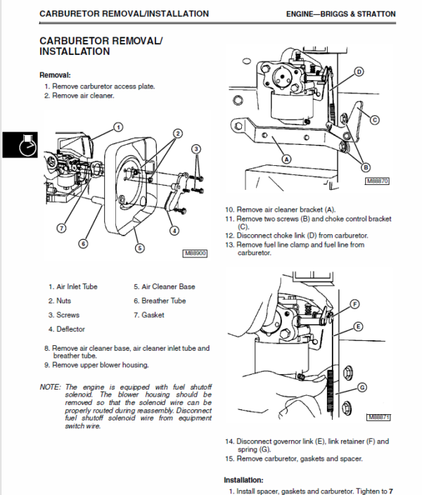 John Deere LT133, LT155, LT166 Lawn Tractor Service Manual TM-1695