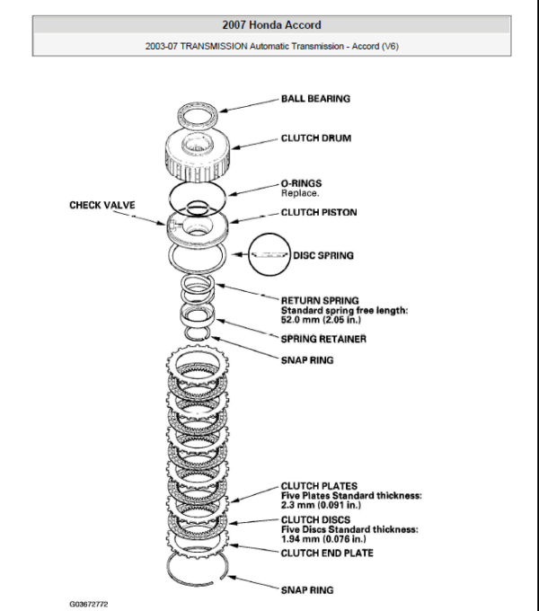 HONDA ACCORD 2003, 2004, 2005, 2006, 2007 Workshop Repair Manual