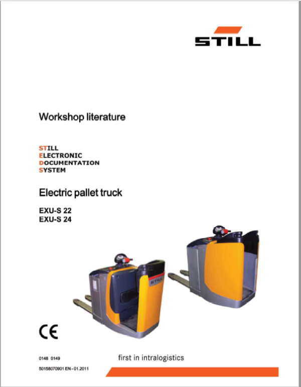 Still EXU-H, EXU-S, EXU-SF, EXU 16-20 Pallet Truck Workshop Repair Manual