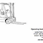 Linde Type 350 LPG Forklift Truck: H12, H16, H18, H20  Service Manual
