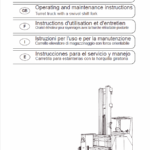 Still GX13 Order Picking Stacker Trucks Workshop Repair Manual