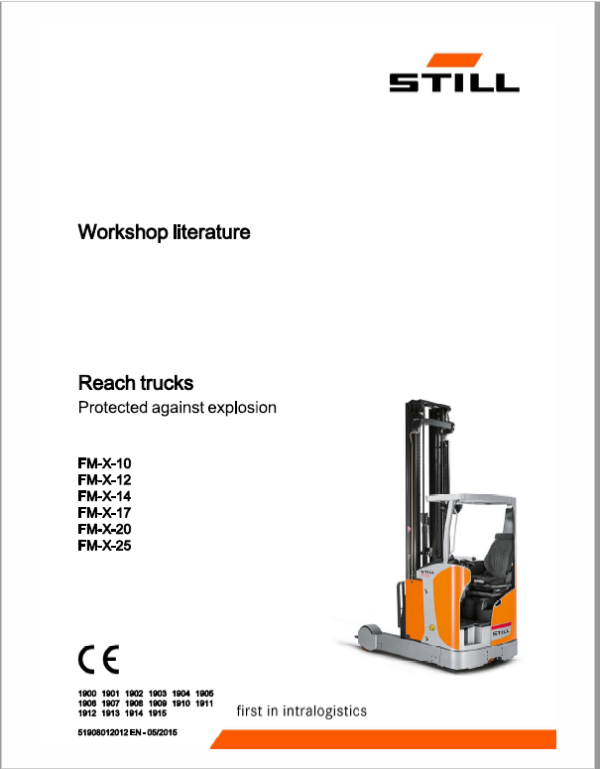 Still FM-X-10 – FM-X-25 all Model Reach Truck Workshop Repair Manual