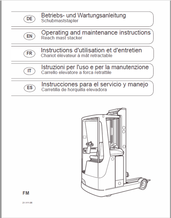 Still FM Type 429 and Type 447 Reach Truck Workshop Repair Manual