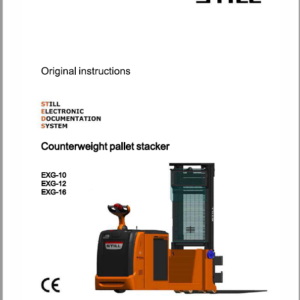 Still EXG10, EXG12, EXG16 Pallet Stacker Workshop Repair Manual