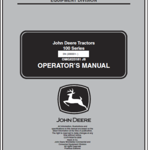 John Deere X110, X120, X140 Tractors Service Manual TM-2373