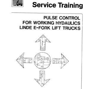 Linde Type 322, 323, 324 Forklift Model: E10, E12, E14, E15, E16, E20, E25, E30 Workshop Service Manual