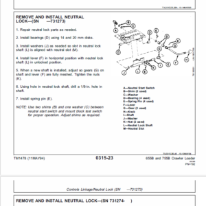 John Deere 655B and 755B Crawler Manual