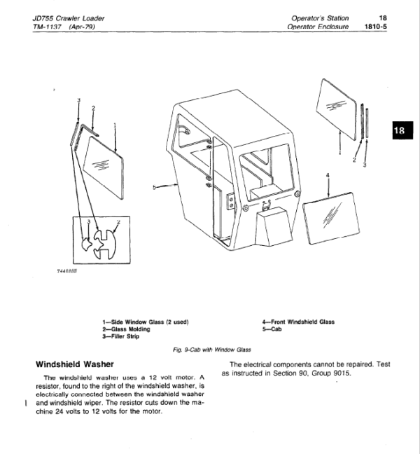 John Deere 755 Crawler Loader Service Manual TM-1137