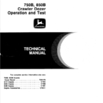 John Deere 750B, 850B Crawler Bulldozer Service Manual TM-1476