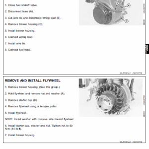 John Deere K Series Air Cooled & Liquid Cooled Engines Manual CTM5, CTM39