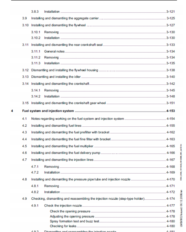 Liebherr Diesel Engines D934 A6 D936 A6 Service Manual