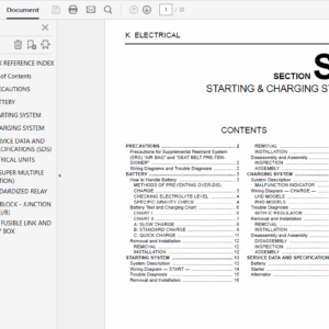 Nissan Murano Z50 2005 -2008 Repair Manual