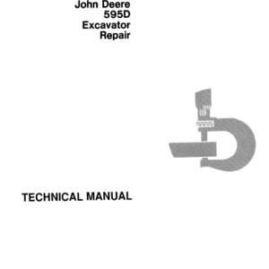 John Deere 595D Excavator Service Manual TM-1444 & TM-1445