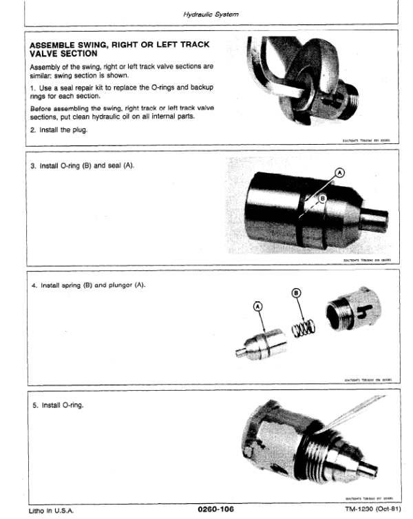 John Deere 990 Excavator Service Manual TM-1230