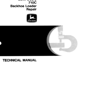 John Deere 710C Backhoe Loader Manual TM-1450 & TM-1451