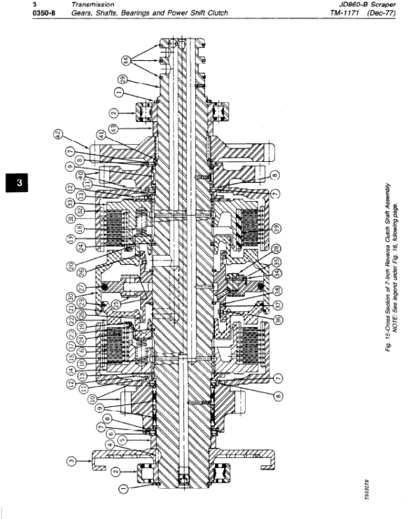 John Deere 860B Scraper Service Manual TM-1171