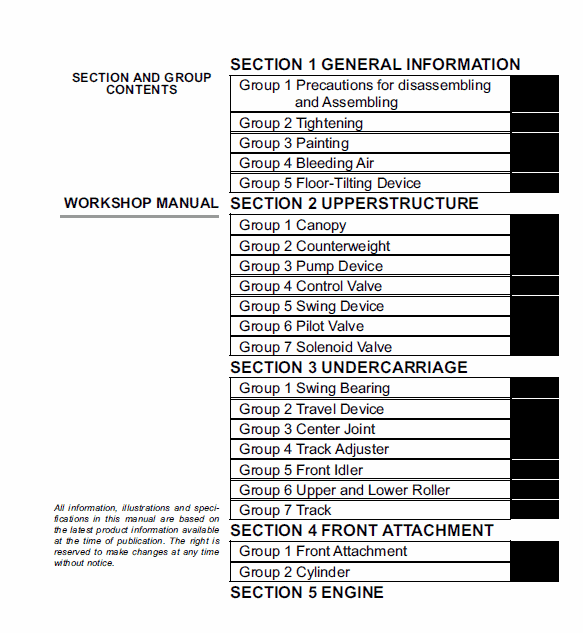 Hitachi Zaxis ZX27U-2, ZX30U-2, ZX35U-2 Excavator Service Manual