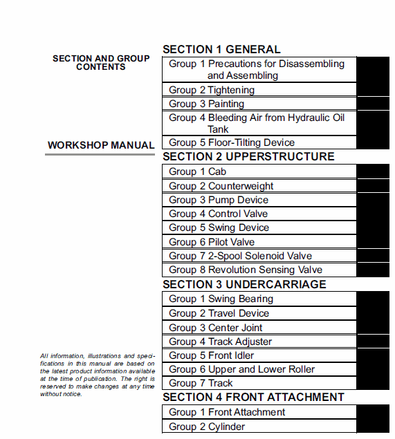 Hitachi ZX60USB-3 and ZX60USB-3F Excavator Service Manual