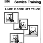 Linde Type 322, 323, 324 Forklift Model: E10, E12, E14, E15, E16, E20, E25, E30 Workshop Service Manual