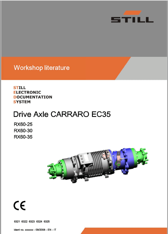 Still Electric Forklift Truck RX60: Model RX60-25, RX60-30, RX60-35 Repair Manual