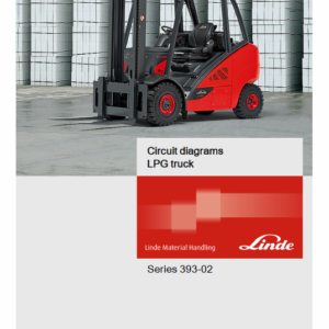 Linde Type 393 Forklift Truck H-Series: H25D-02, H30D-02, H35D-02 Repair Service Manual