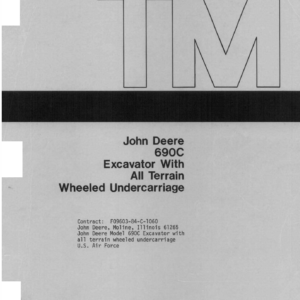 John Deere 690C, 693C Excavator Service Manual