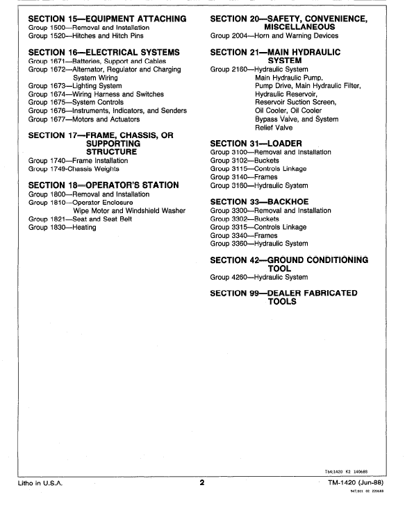 John Deere 210C, 310C, 315C Backhoe Loader Service Manual