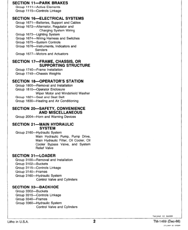 John Deere 410B, 410C, 510B, 510C Backhoe Loader Service Manual