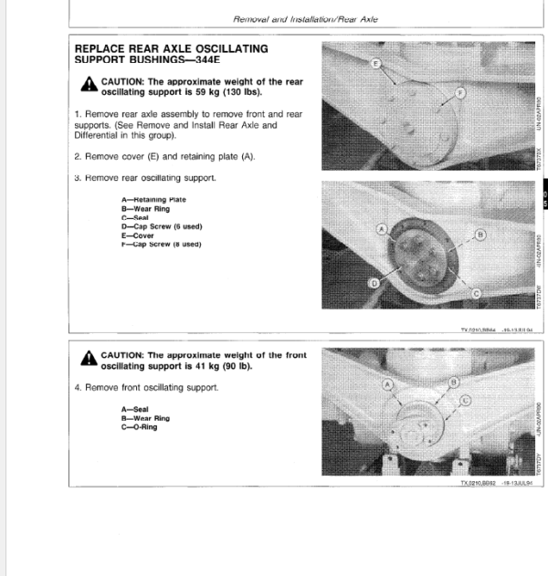 John Deere 344E, 444E Loader Service Manual TM-1421 & TM-1422