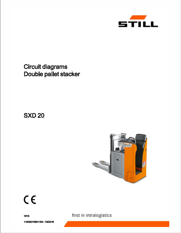 Still SXD-20 and SXH-20 Pallet Truck Workshop Circuit Repair Manual