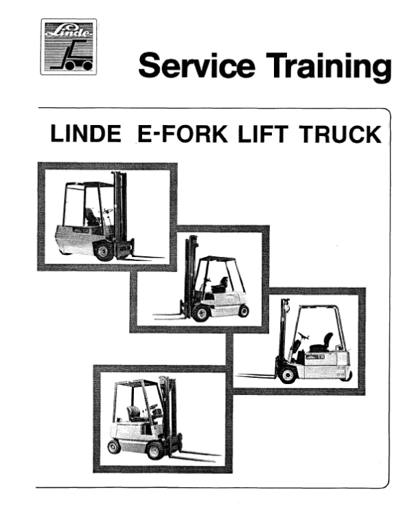 Linde Type 322, 323, 324 Forklift Model: E10, E12, E14, E15, E16, E20, E25, E30 Workshop Service Manual