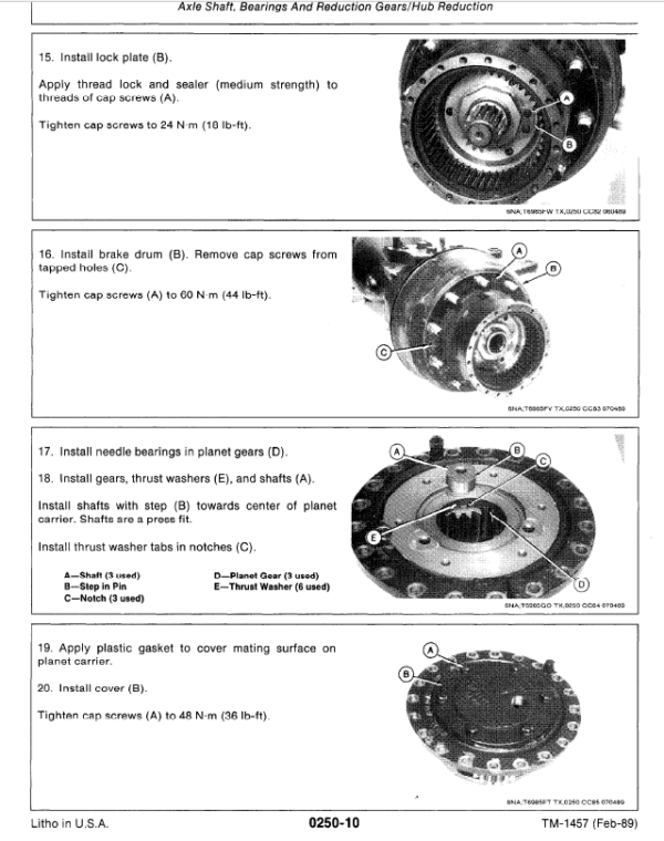 John Deere 495D Excavator Service Manual