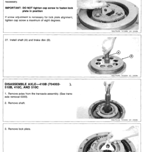 John Deere 410B, 410C, 510B, 510C Backhoe Loader Service Manual