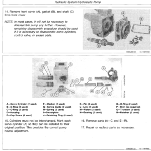 John Deere 344E, 444E Loader Service Manual TM-1421 & TM-1422